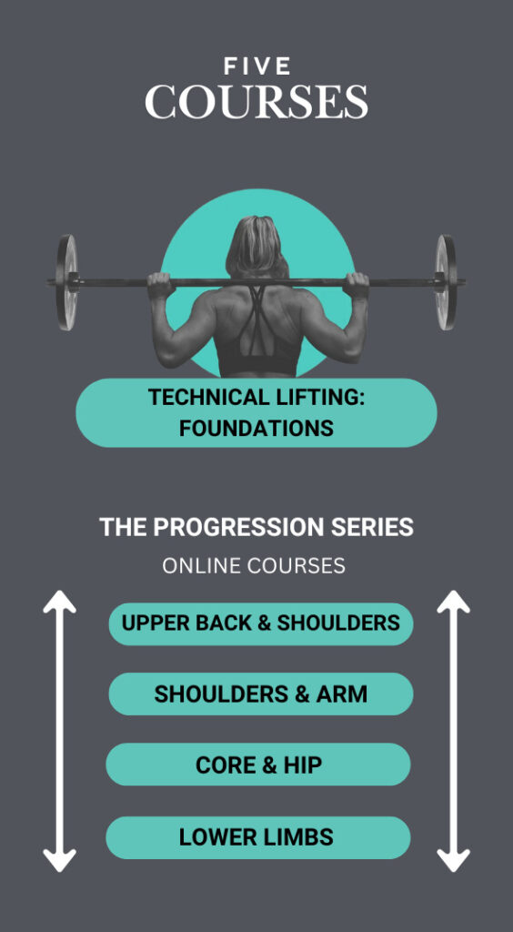 Technical Lifting Trainer course progression